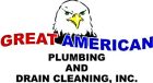 Great American Plumbing and Drain Cleaning logo featuring an eagle, emphasizing reliable plumbing services.