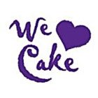 We Love Cake logo featuring playful purple text emphasizing passion for cake, relevant to FairBloom Marketing's creative branding strategies.