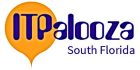 ITPalooza South Florida logo featuring bold text in blue and orange colors, representing a technology event focused on networking and collaboration.